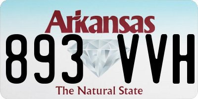AR license plate 893VVH