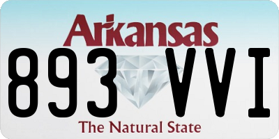 AR license plate 893VVI