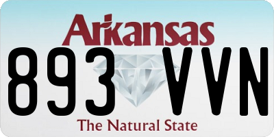 AR license plate 893VVN