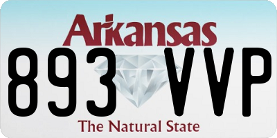 AR license plate 893VVP