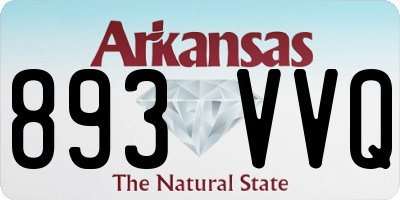 AR license plate 893VVQ