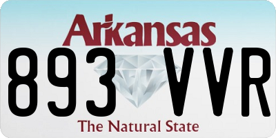 AR license plate 893VVR