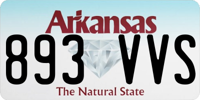 AR license plate 893VVS