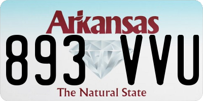 AR license plate 893VVU