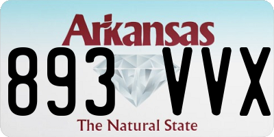 AR license plate 893VVX