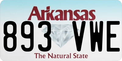 AR license plate 893VWE