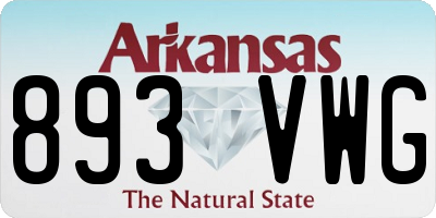 AR license plate 893VWG