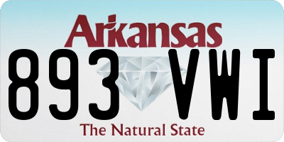 AR license plate 893VWI