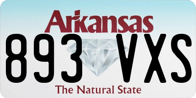 AR license plate 893VXS