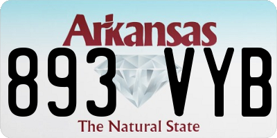 AR license plate 893VYB
