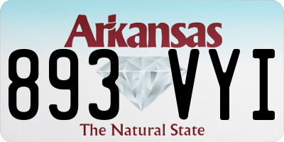 AR license plate 893VYI