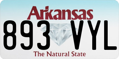 AR license plate 893VYL
