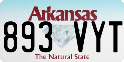 AR license plate 893VYT