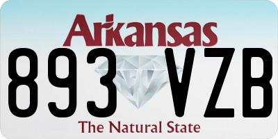 AR license plate 893VZB