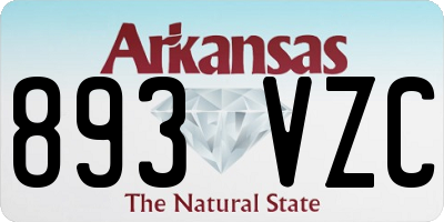 AR license plate 893VZC