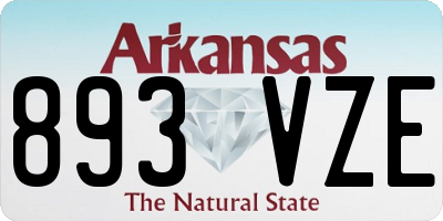 AR license plate 893VZE