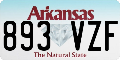 AR license plate 893VZF