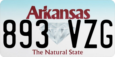 AR license plate 893VZG