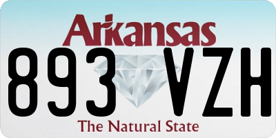 AR license plate 893VZH