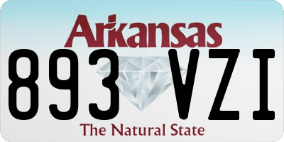 AR license plate 893VZI