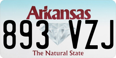 AR license plate 893VZJ