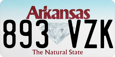 AR license plate 893VZK