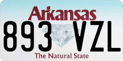 AR license plate 893VZL