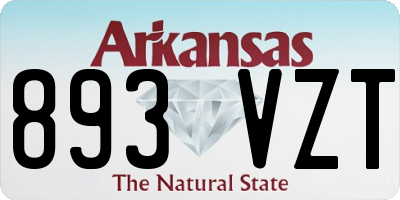 AR license plate 893VZT