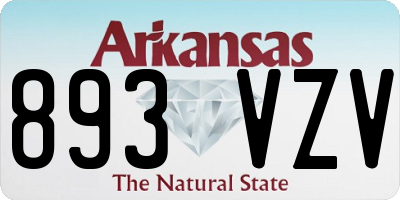 AR license plate 893VZV