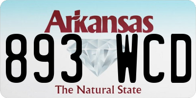 AR license plate 893WCD
