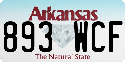 AR license plate 893WCF