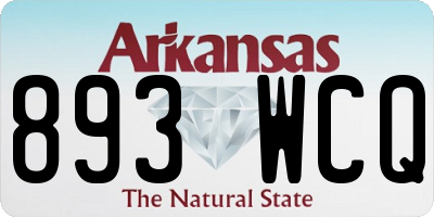 AR license plate 893WCQ