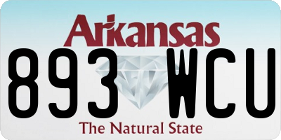 AR license plate 893WCU