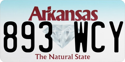 AR license plate 893WCY