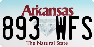 AR license plate 893WFS