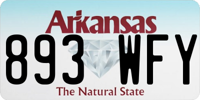 AR license plate 893WFY