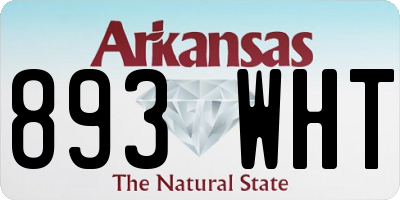 AR license plate 893WHT