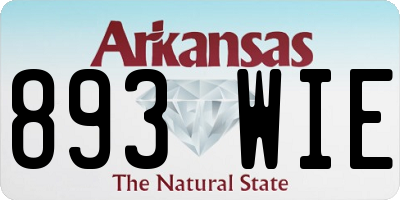 AR license plate 893WIE