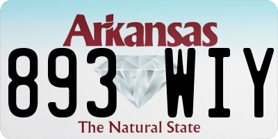 AR license plate 893WIY