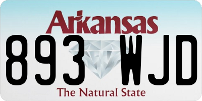 AR license plate 893WJD