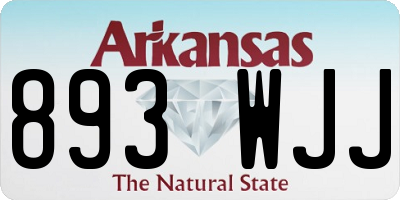 AR license plate 893WJJ