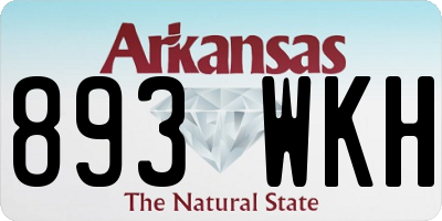AR license plate 893WKH