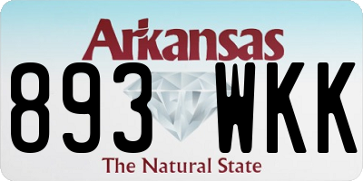 AR license plate 893WKK