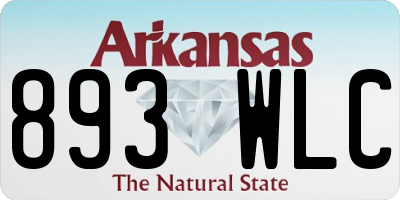 AR license plate 893WLC