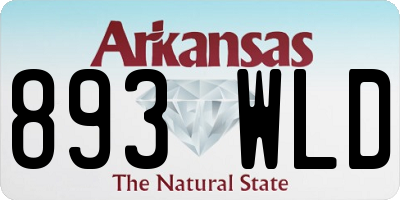 AR license plate 893WLD