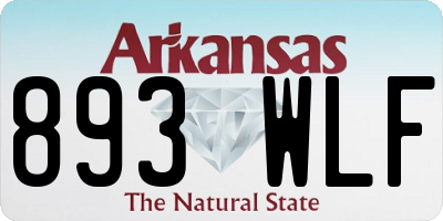 AR license plate 893WLF