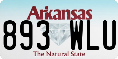 AR license plate 893WLU