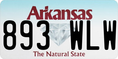 AR license plate 893WLW
