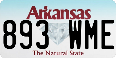 AR license plate 893WME