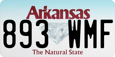 AR license plate 893WMF